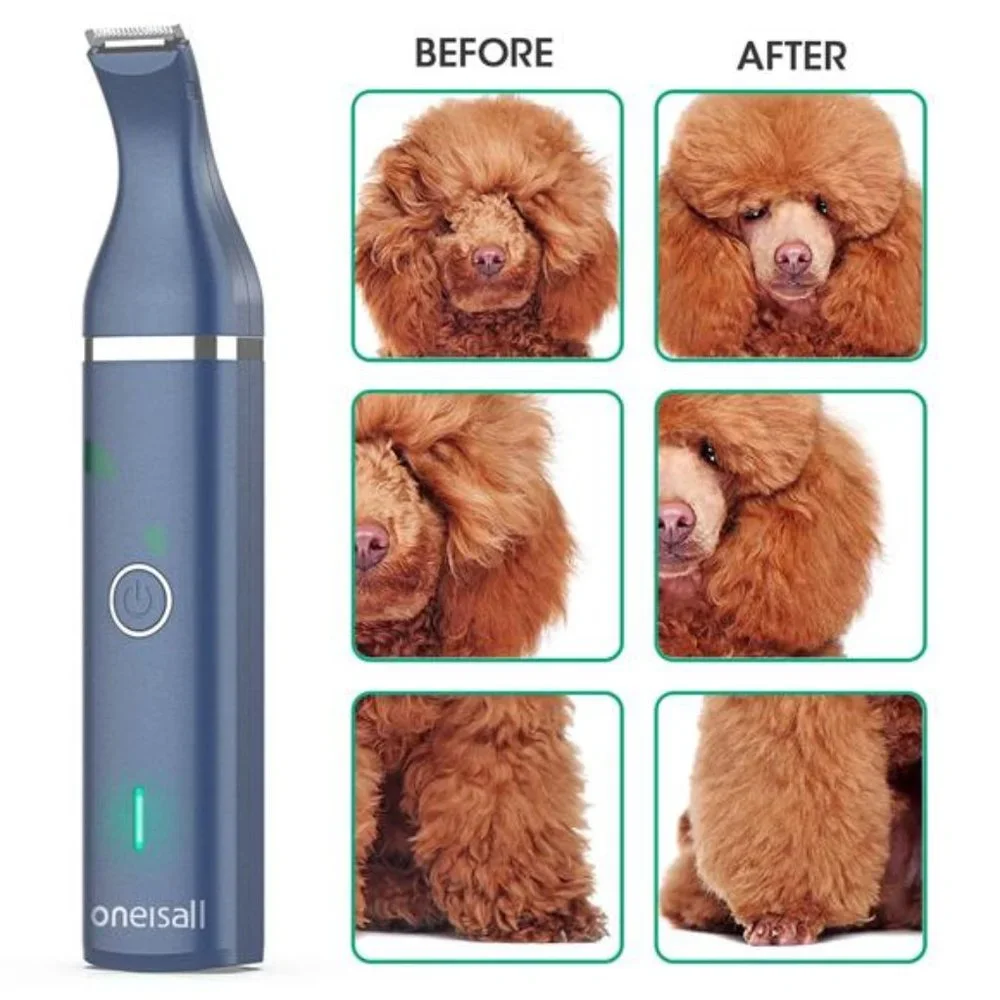 Dog Clippers with Double Blades,Cordless Small PetHair Grooming Trimmer,LowNoise